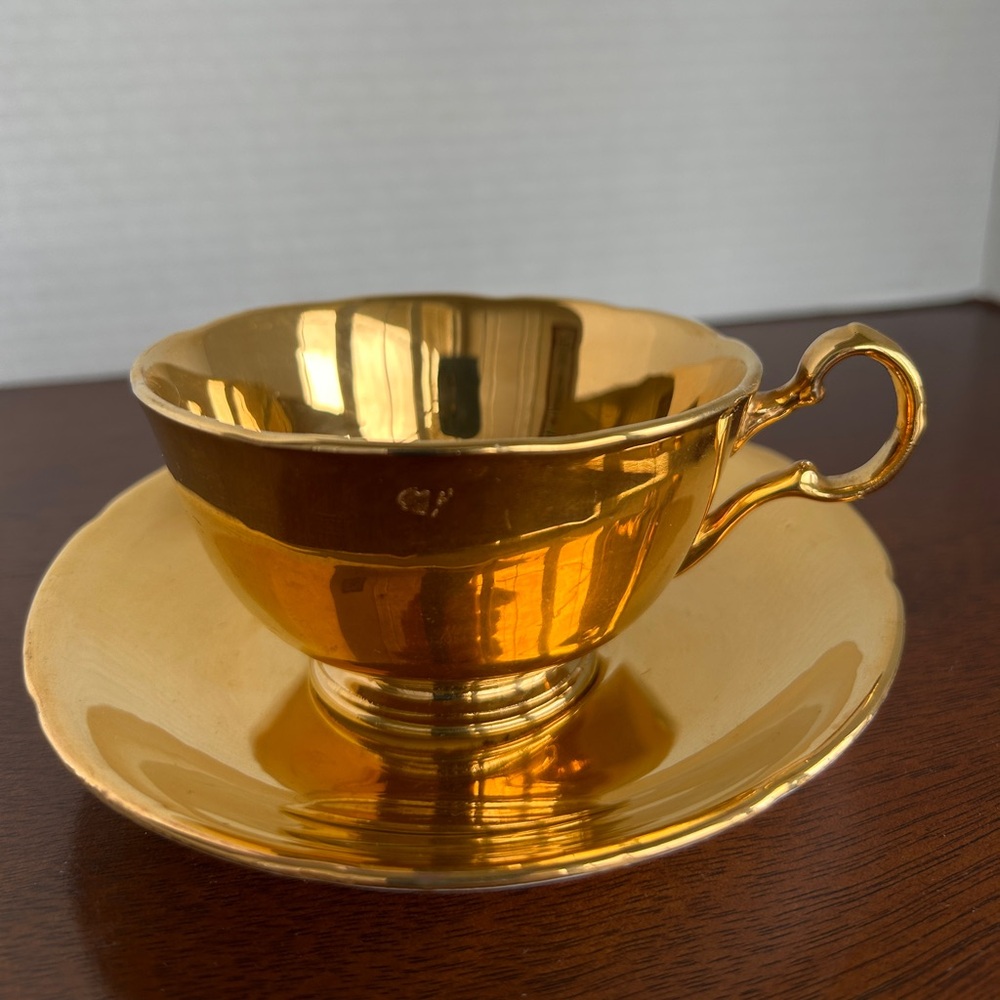 Royal Winton Grimwades Gold Lustre Tea Cup and Saucer